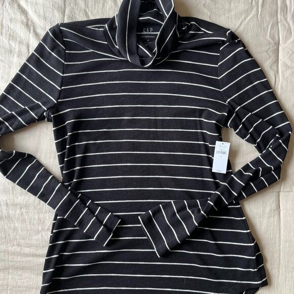 Turtleneck striped sweater, women's - Picture 1 of 2